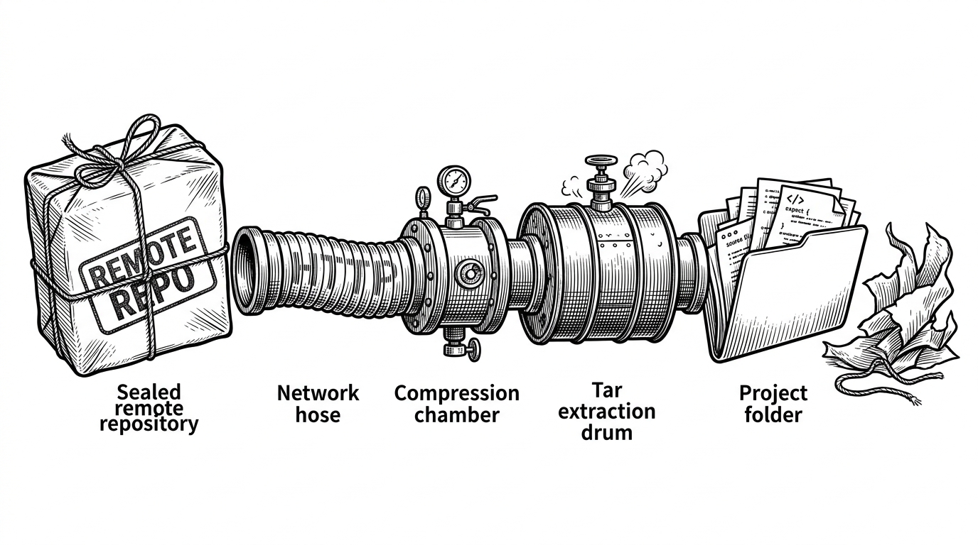 `gitget`: The Tiny Go Tool That Turns GitHub Repos Into Clean Files, Not Clones