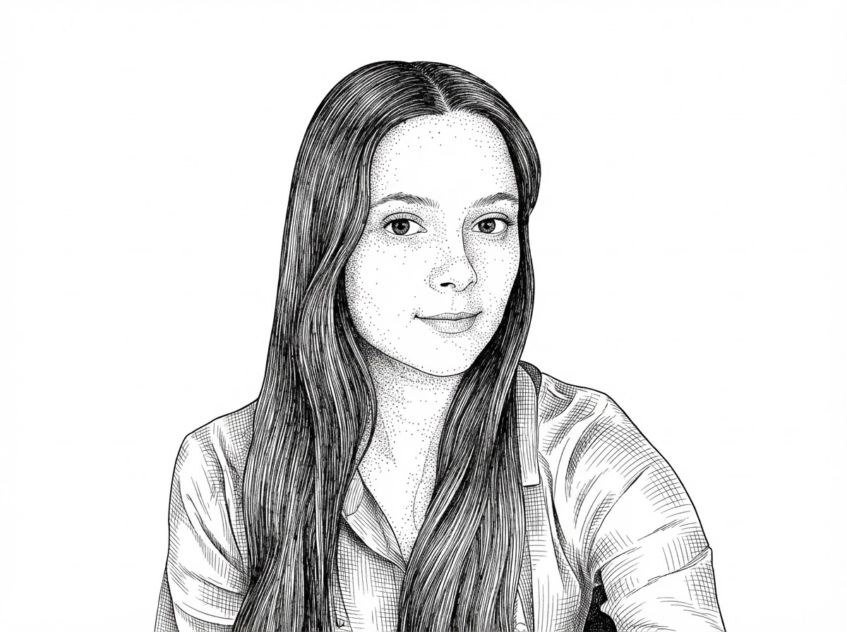 A hedcut-style portrait of the contributor known as AnnaKravchenk0, rendered from a verified GitHub avatar. The portrait acts as an attributed editorial reference without adding any invented biographical detail.