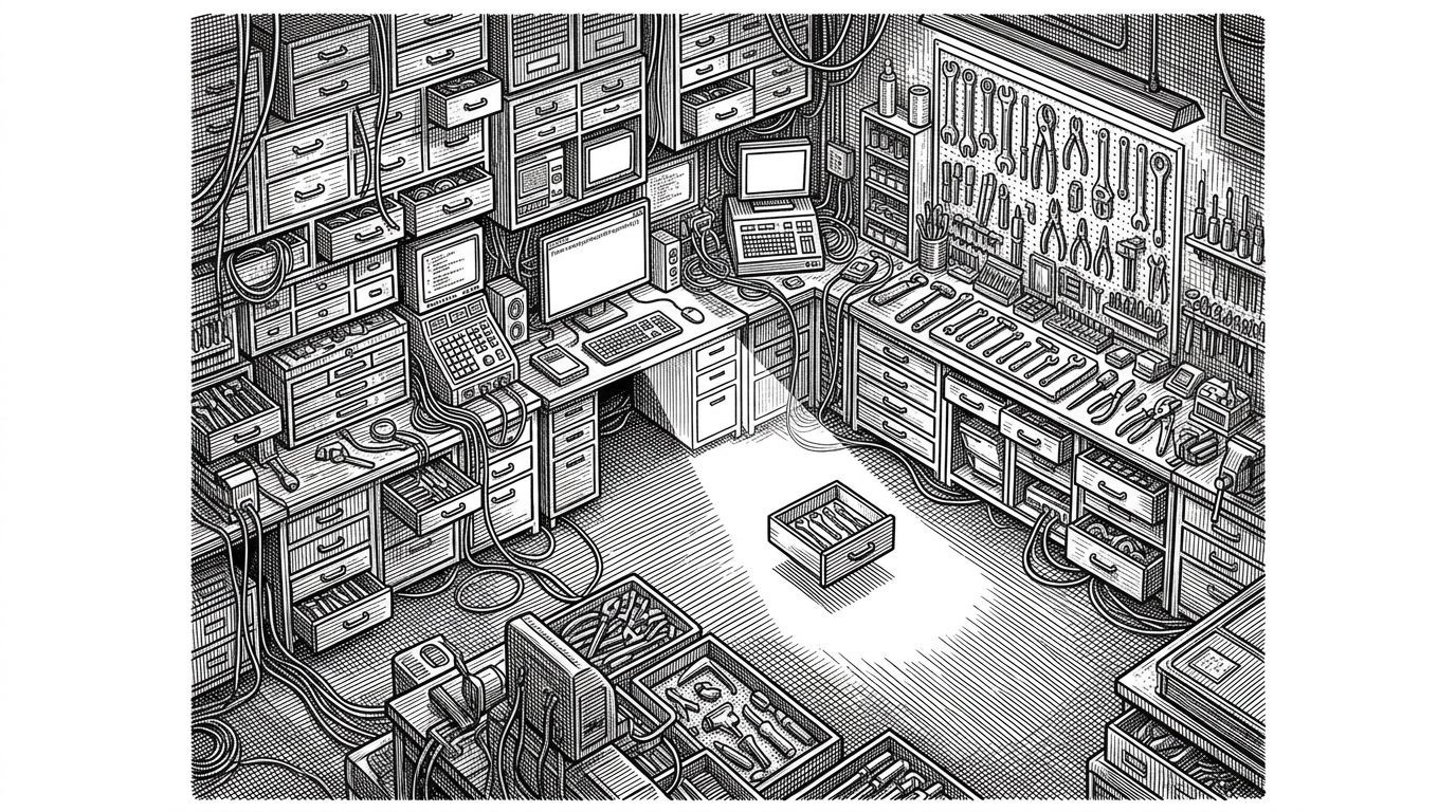 AnyTool Treats Tool Sprawl Like Search