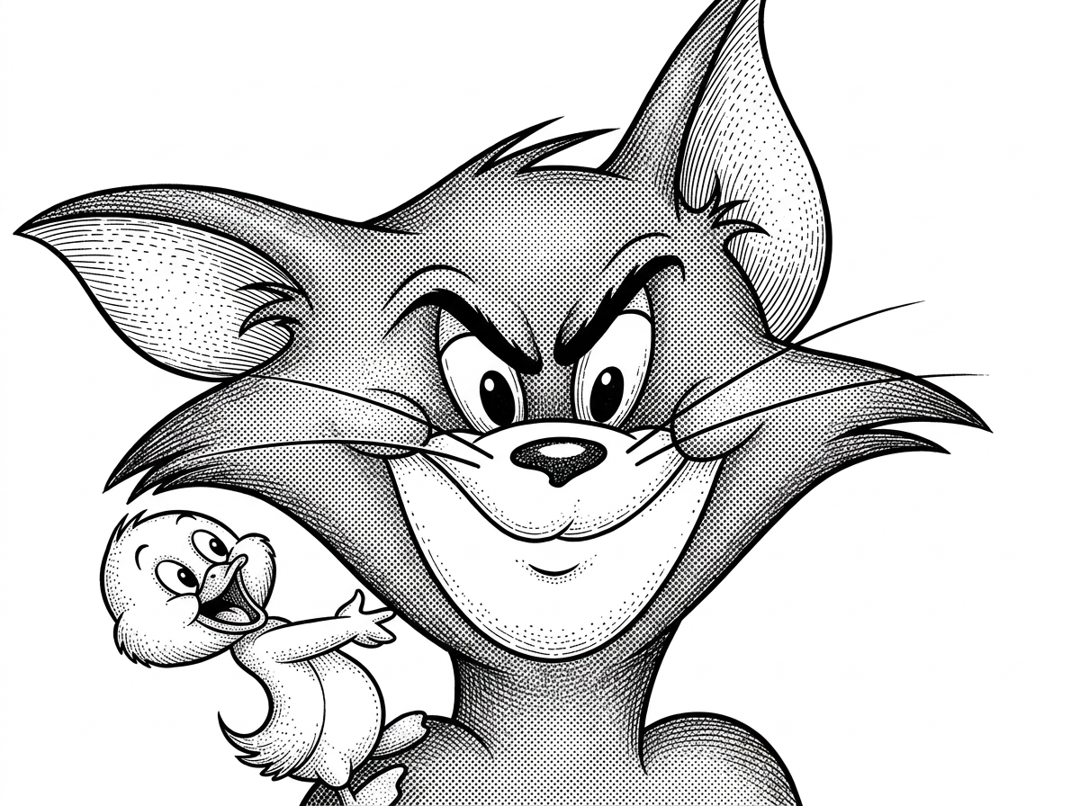 A hedcut-style portrait of MDX-Tom based on the verified GitHub avatar. The portrait introduces the maintainer behind the repo and reinforces that this is a visible, maintained project rather than an anonymous pastebin.