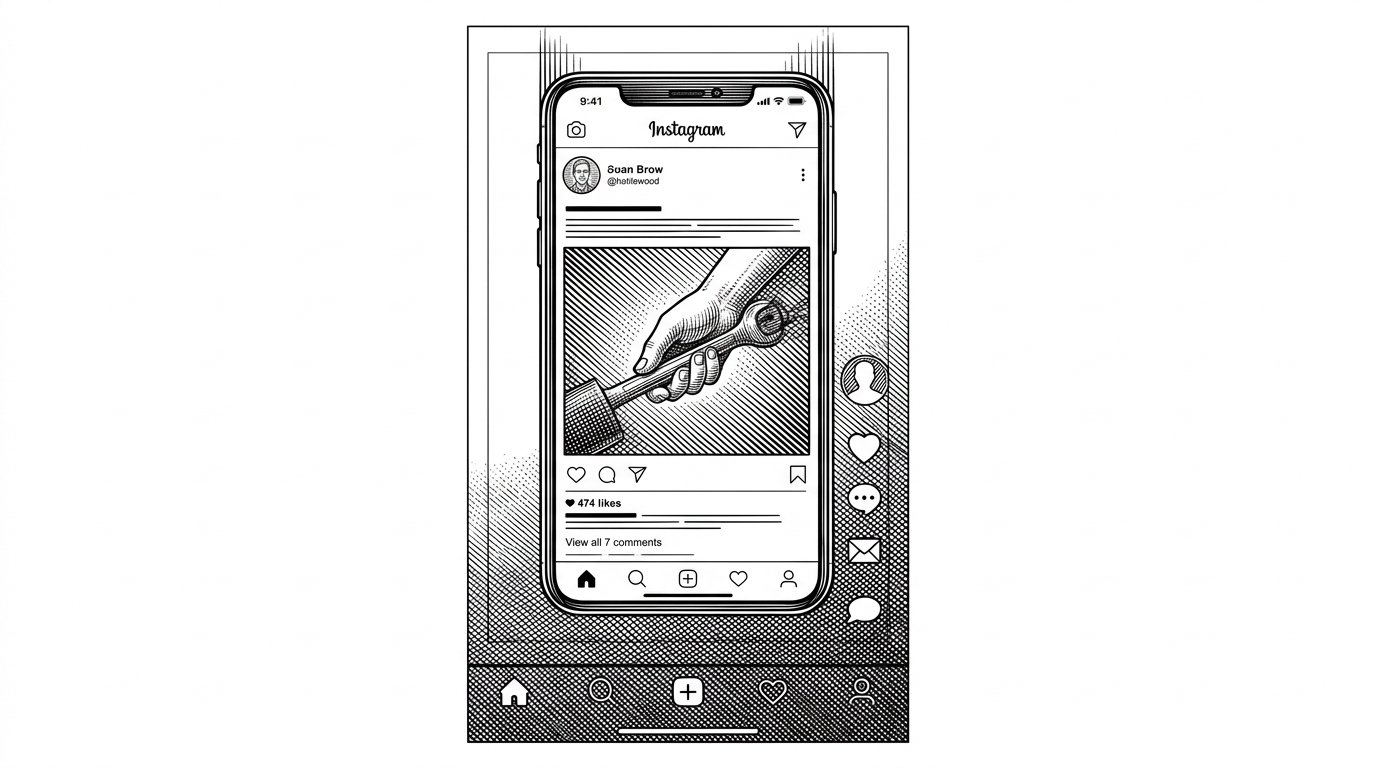 A tall smartphone screenshot is being fitted into a larger white canvas, with the platform interface crowding the edges of the frame. The center content stays inside a clearly marked safe rectangle, which explains why the tool cares about exact geometry instead of generic resizing.