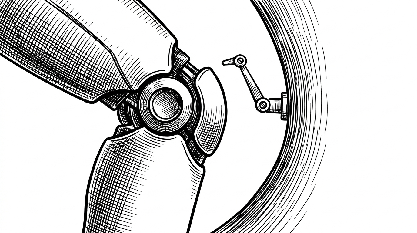 A close-up of a single robot knee joint approaching a curved boundary wall. The curve steepens near the limit instead of ending abruptly, which explains how a soft penalty lets the solver slow down gracefully rather than snapping into a hard stop.