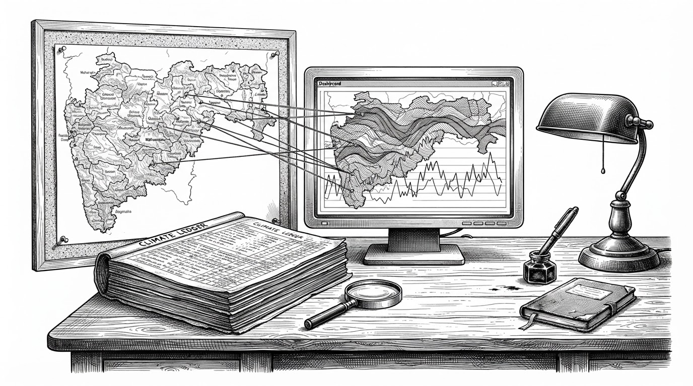 Maharashtra_Climate_Change: How One Dashboard Turns 51 Years of Monsoon Data into a Readable Regional Story