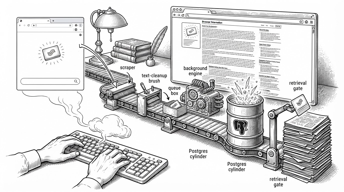 Stashly: A Link Memory System That Searches by Meaning, Not Just Title