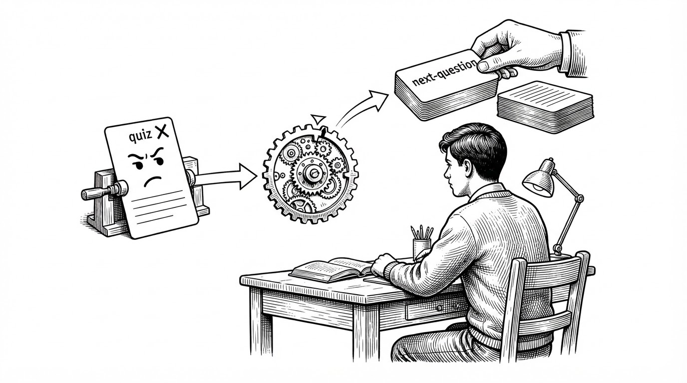ai-powered-aptitude-learning-app: QuizMania: The Adaptive Quiz Engine That Turns Wrong Answers Into the Next Lesson