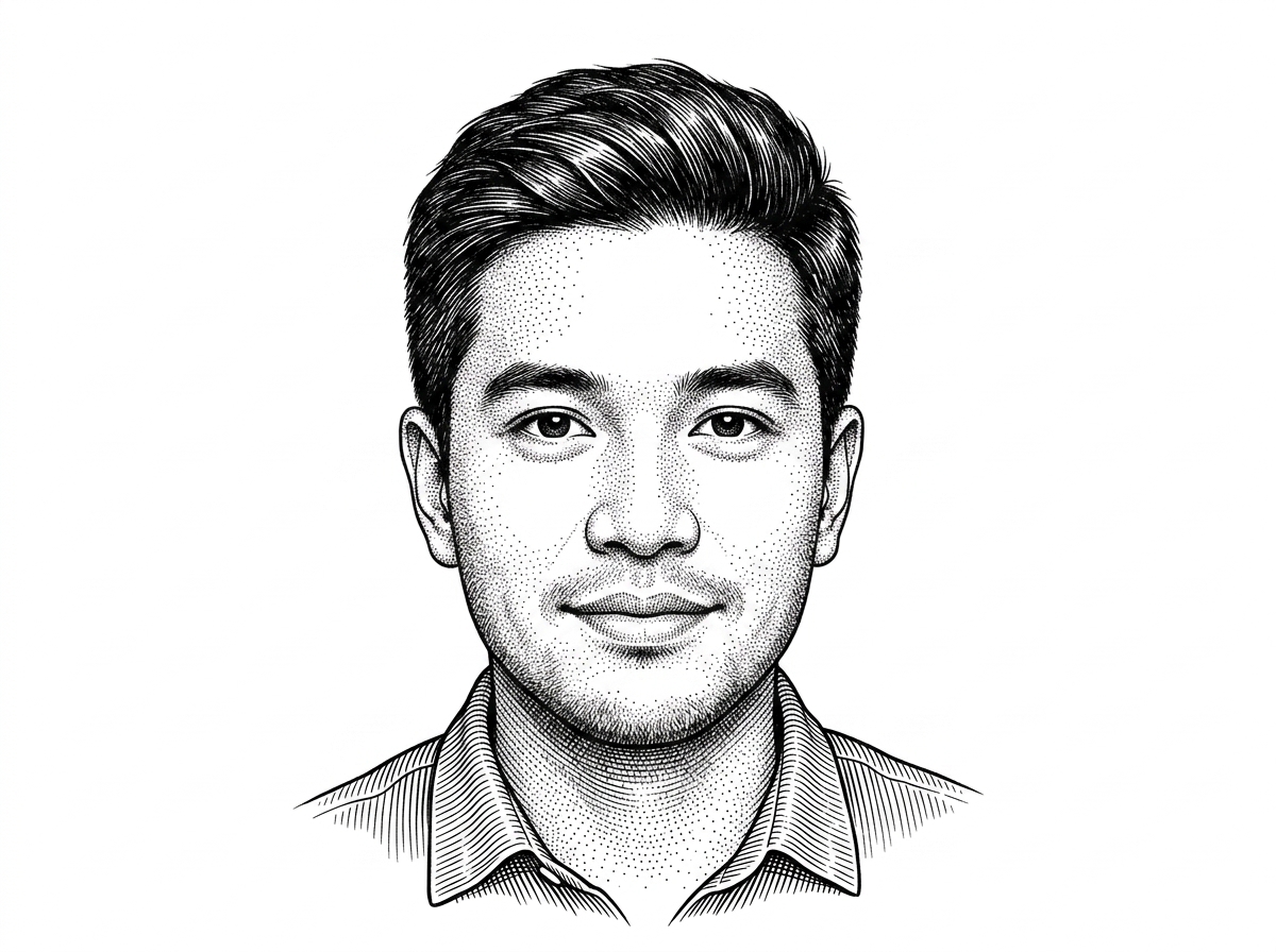A hedcut-style portrait of the repository owner, based on a verified GitHub avatar. It serves as a simple attribution visual for the builder behind the codebase, without inventing a separate photo or celebrity-style headshot.