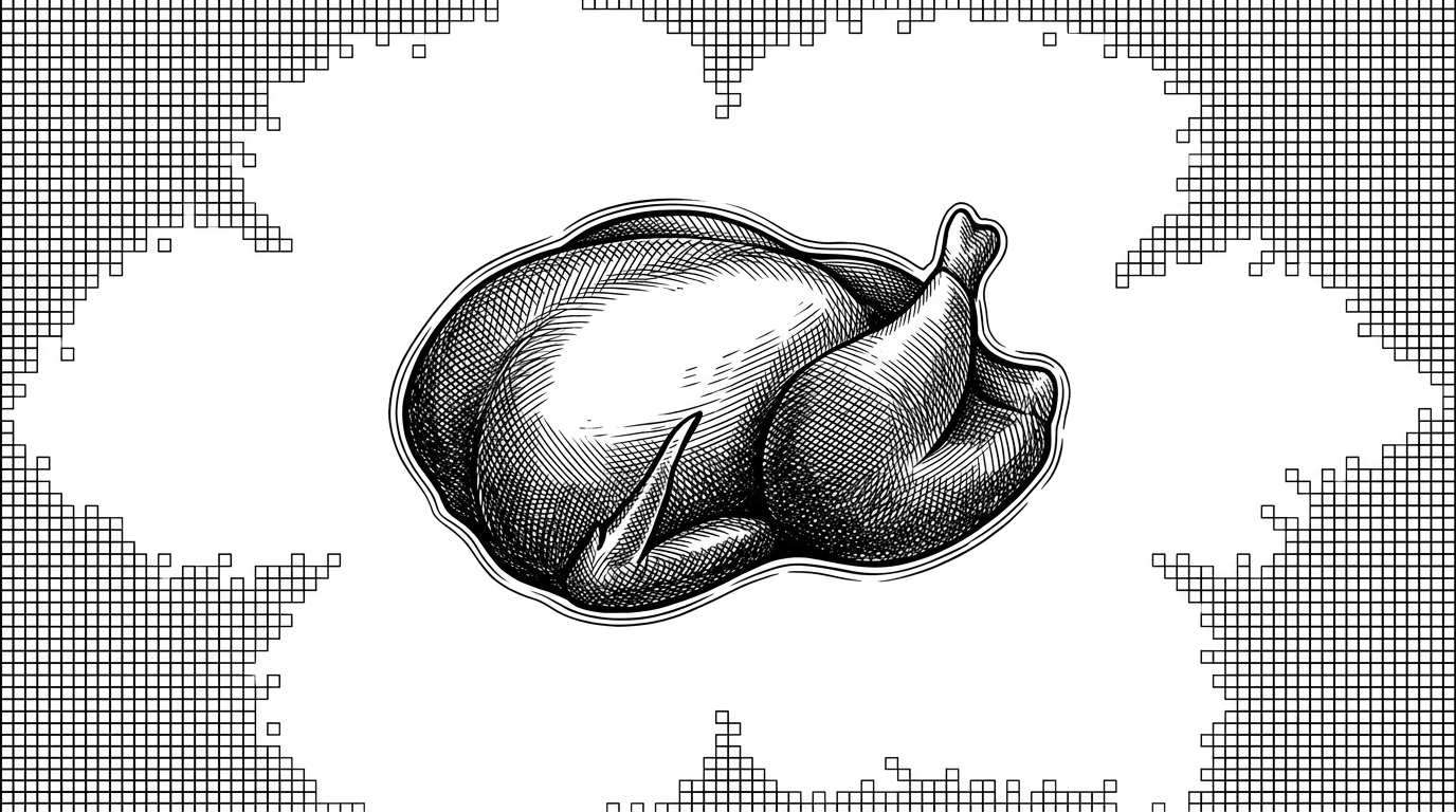 A close-up of a flood-fill frontier moving from the image edges toward the center while the border pixels are absorbed into transparency. The illustration explains how the benchmark removes background noise before vectorization so the converter can focus on the subject.