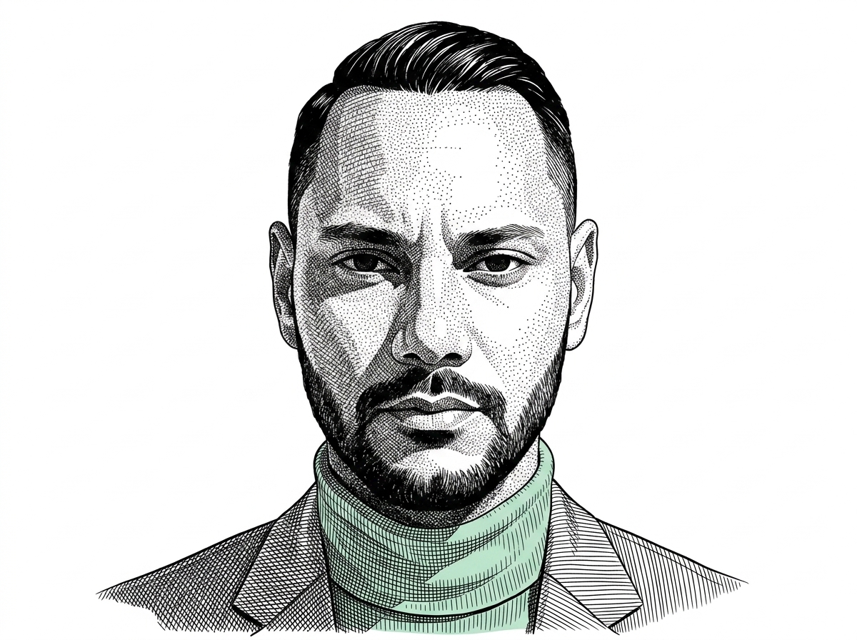 A WSJ-style hedcut portrait of the GitHub user maltyxx. The portrait uses the verified GitHub avatar as the source image and serves as a simple author identity cue for the project.