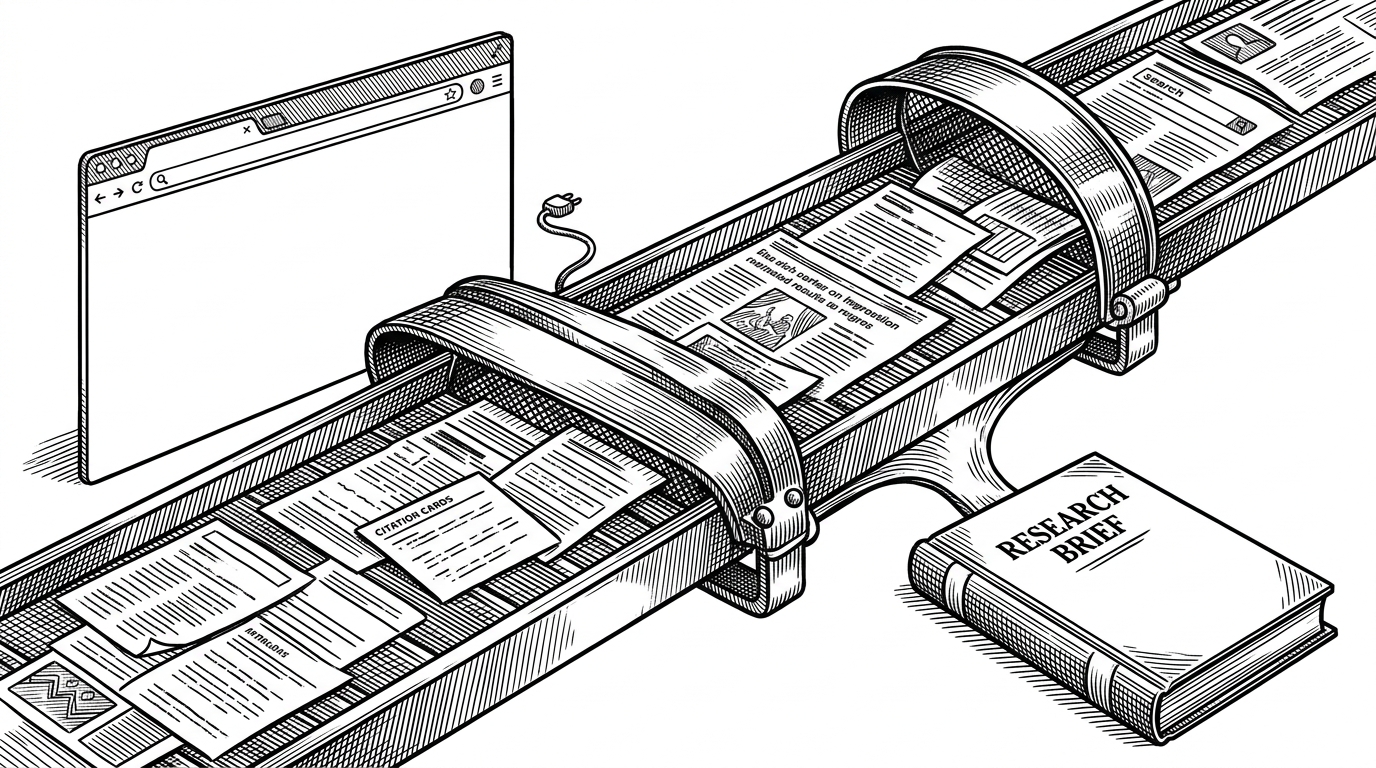 deep-research: The research agent that wins by never opening a browser