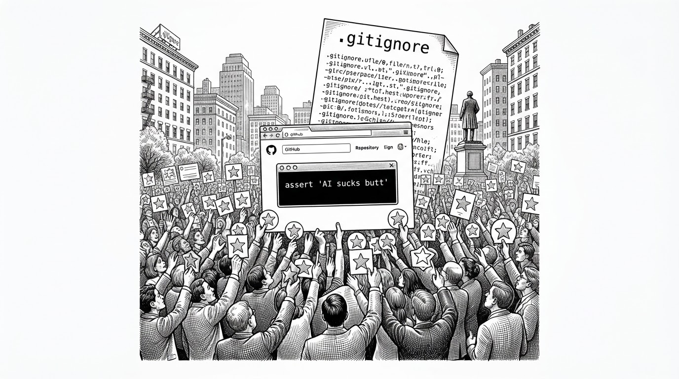 `ai-sucks-butt`: The GitHub repo that turns a single assert into a protest
