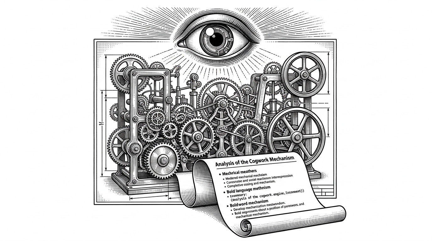 An eye scanning a massive blueprint, outputting a clean scroll of text, representing a Vision Language Model reading a full document at once.