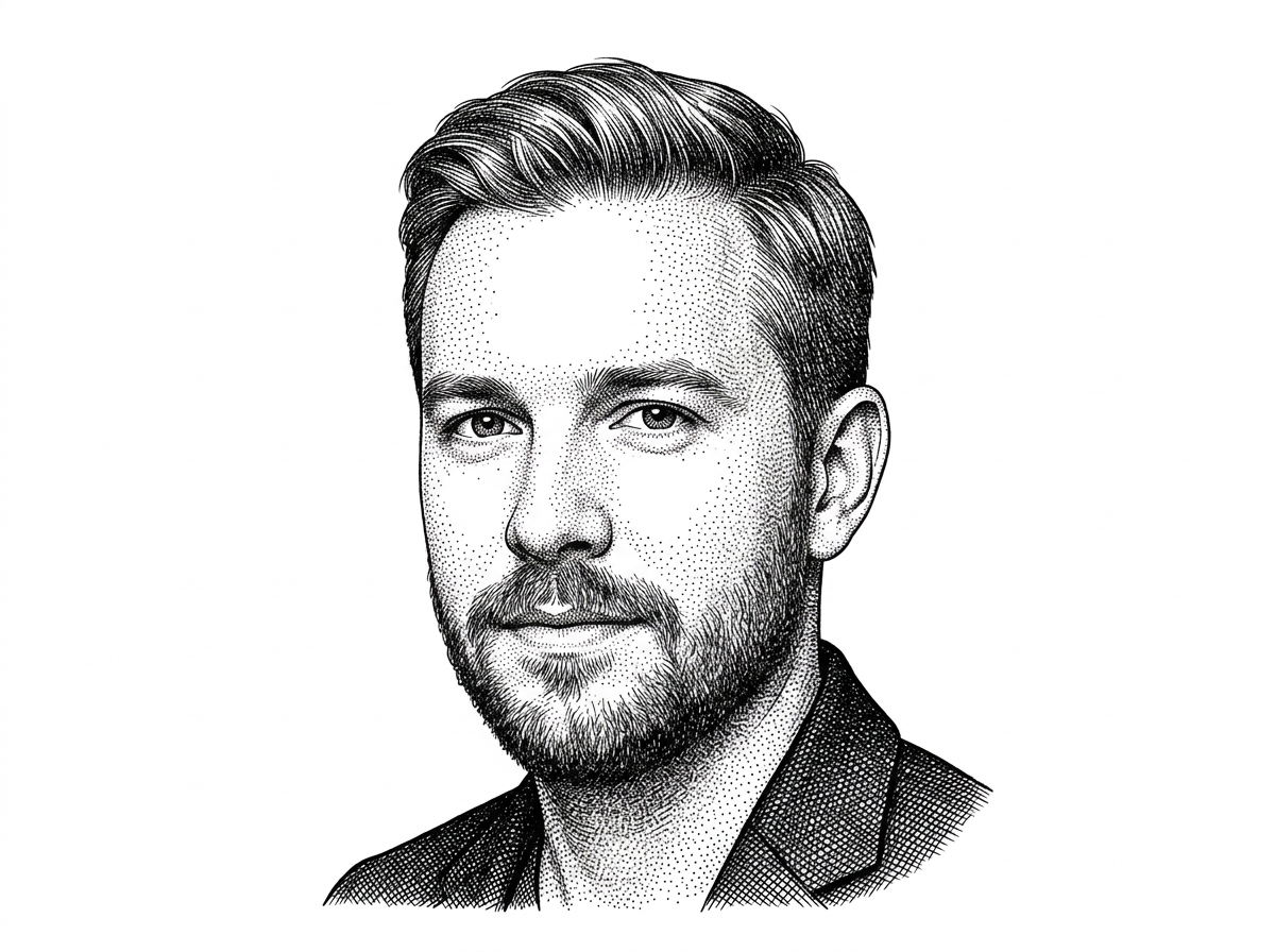 Editorial portrait of Frank Denis