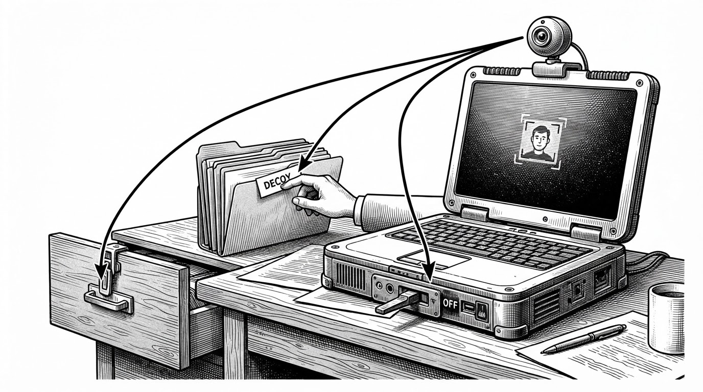 AegisSecure: When a Webcam Becomes a Lock, a Vault, and a Decoy