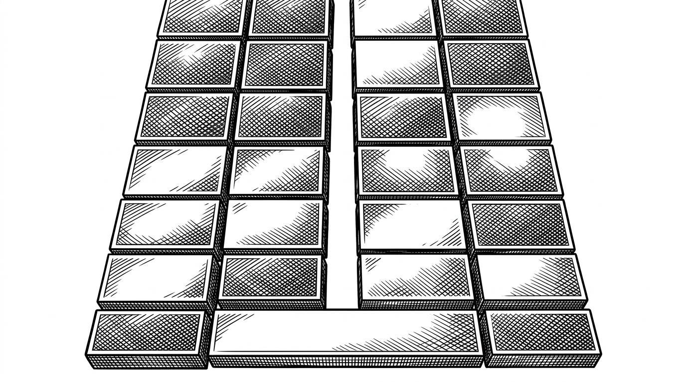 A close-up of a two-column infographic grid where one final tile expands across the full width instead of leaving an empty gap. It explains the template rule that fixes an awkward orphan module and keeps the layout balanced.