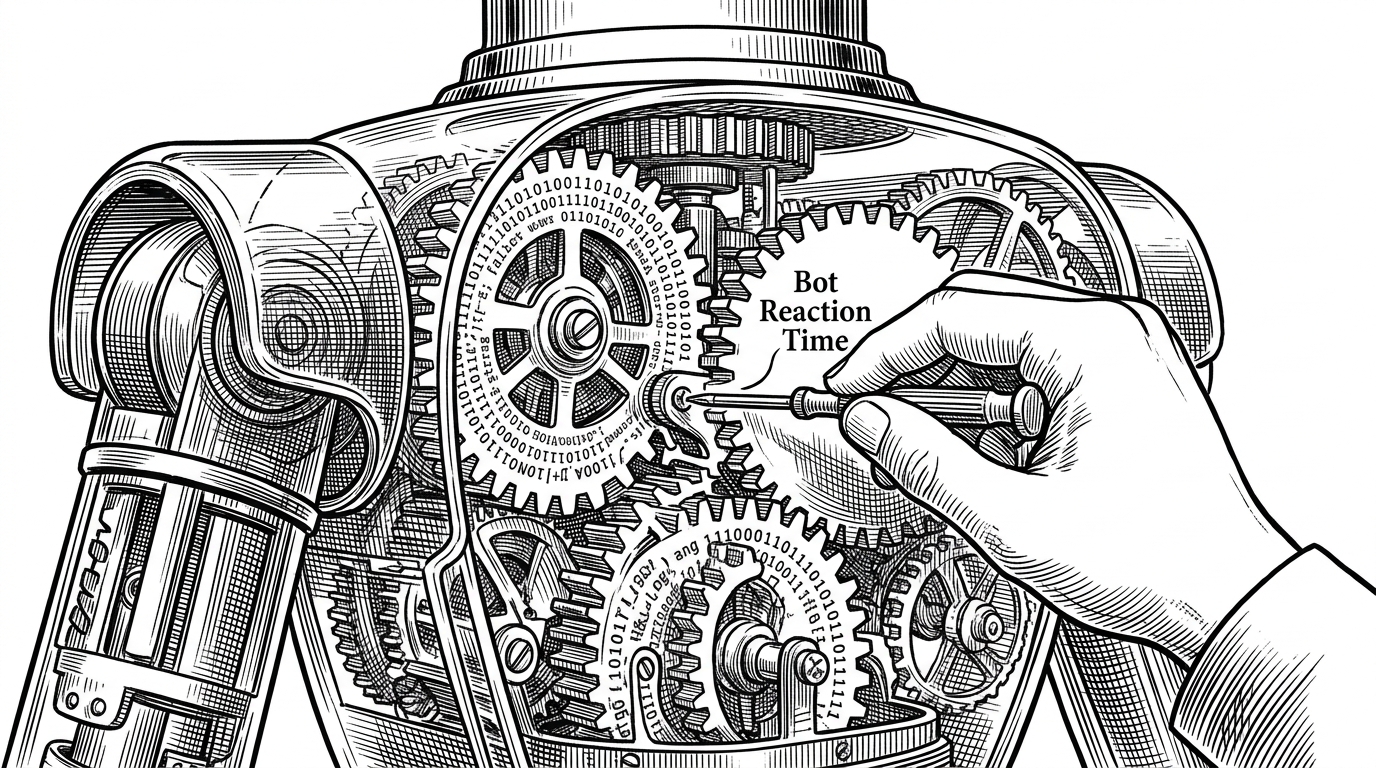 A massive clockwork war machine with a transparent outer shell revealing GSC code etched into its gears.