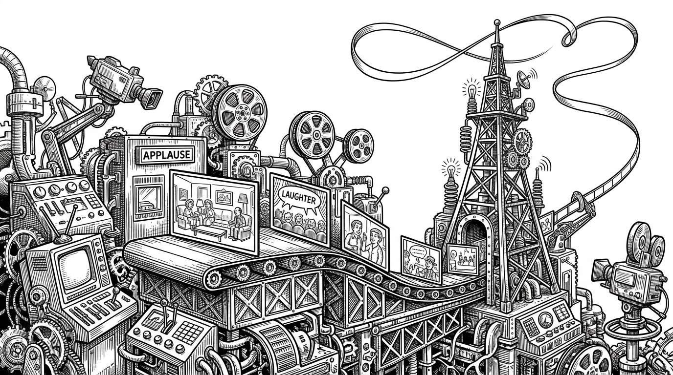 `replicate/cursedsit.com`: The AI sitcom that learned to act like TV