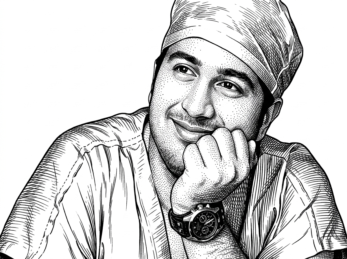 Portrait of Rushindra Sinha.