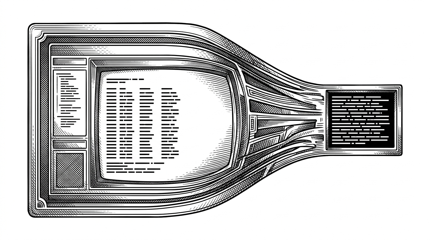 A terminal interface changes form as the available width shrinks. The wide version has borders, spacing, and denser visual structure, while the narrow version strips ornament away and preserves readability. The image explains how PicoClaw degrades gracefully on small screens instead of breaking under them.