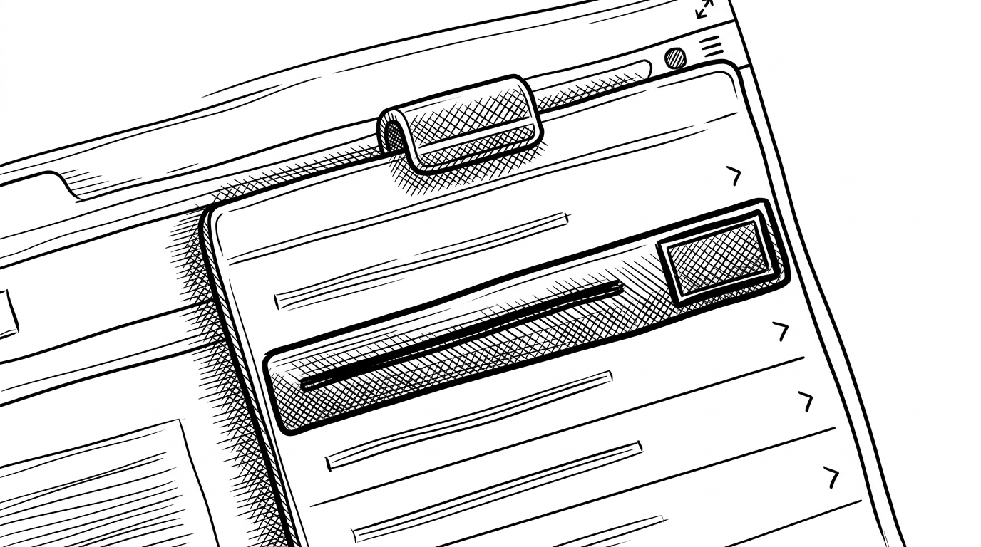 A close view of the floating score panel with a drag handle, a highlighted current paper marker, and a compact list of review scores. The image explains that the panel is persistent and movable, not a temporary popup.